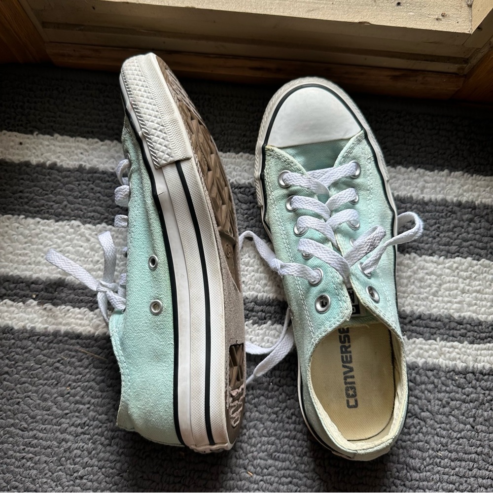 Mint Low Rise Converse - Picture 7 of 7